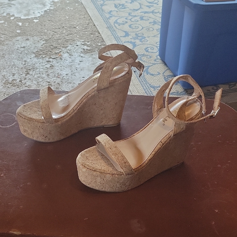 Call It Spring Beige Wedges - Picture 5 of 5